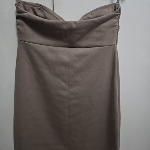 Mini strapless dress beige, like new, Benissimo