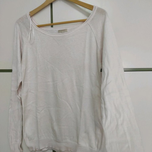 Stradivarius blouses used, size L, pink and white, long sleeve