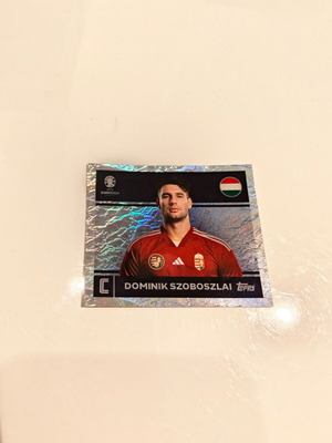 Dominik Szoboszlai UEFA Euro 2024 Topps Holo Sticker like new
