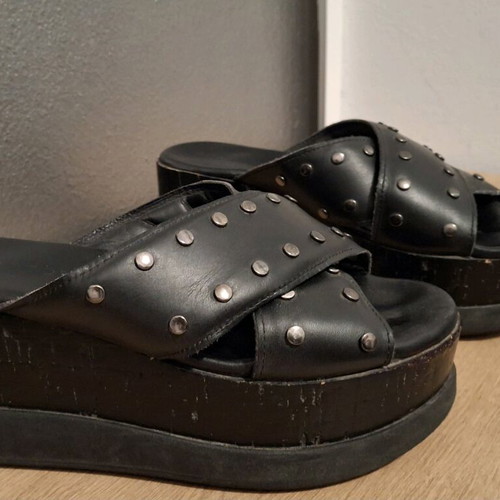Glamazons women's platform shoes used, black, size 38
