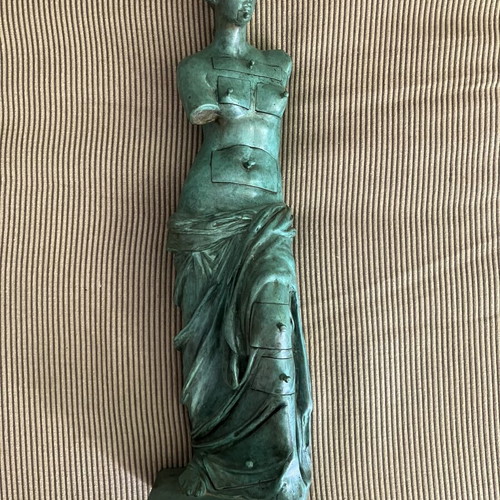 Salvador Dalí Venus De Milo Bronze Sculpture Green Patina