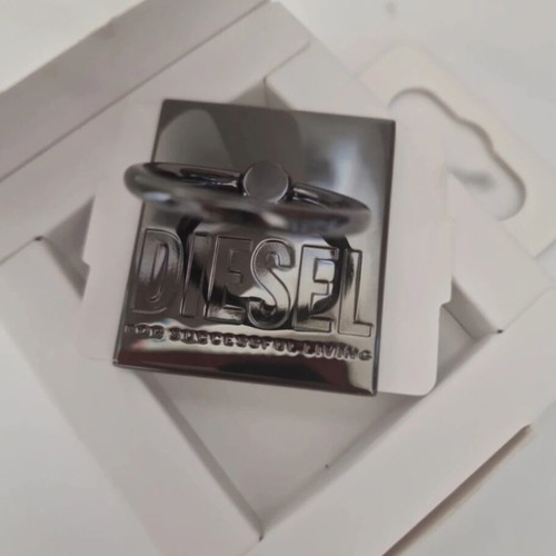 Diesel Universal Phone Ring Stand, metal with embossed logo