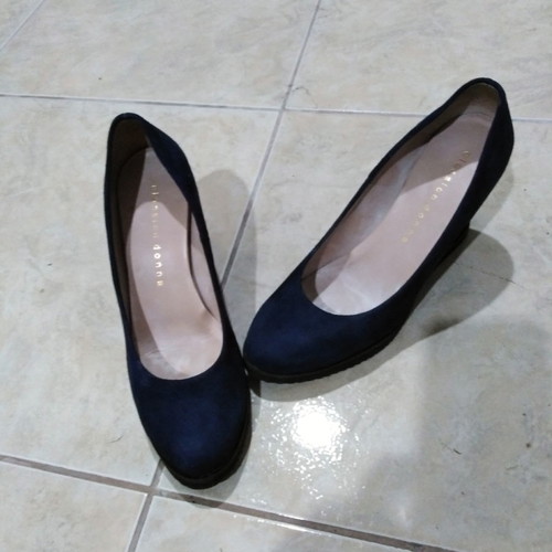 Classico platform shoe like new, blue size 38