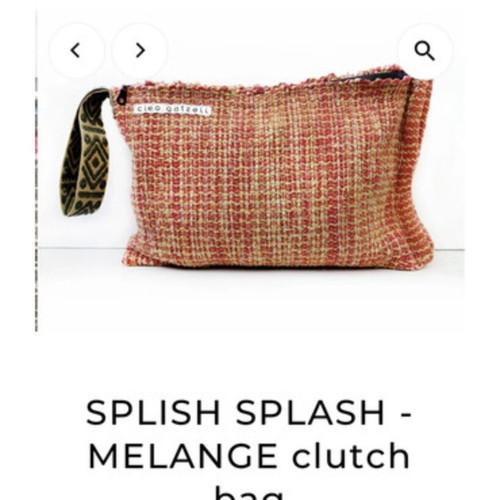 Cleo Gatzeli Splish Splash Melange clutch bag
