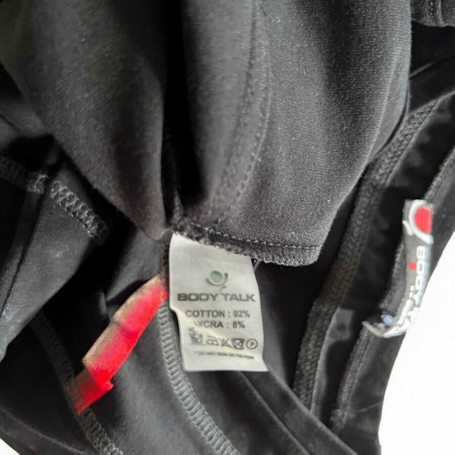 Body Talk sleeveless athletic top like new, black and white, size S