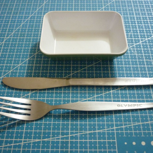 Olympic Airlines - knife fork bowl