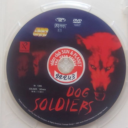 Dog Soldiers 2003 DVD used, werewolf action thriller with subtitles