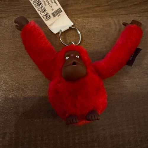 Kipling keychain new, red