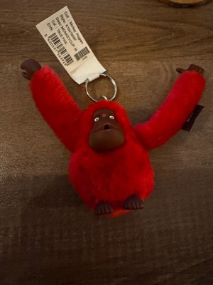 Kipling keychain new, red