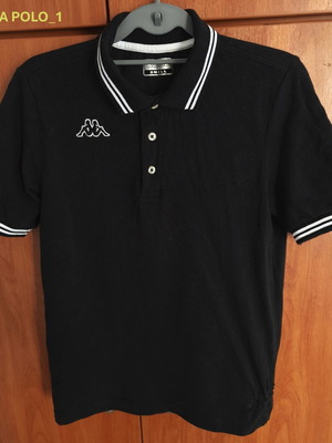 Polo shirt Kappa μαύρο σαν καινούργιο, μέγεθος S