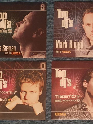 Συλλογή Top DJ's CD σαν καινούργια, σετ 4 ηλεκτρονικά trance house