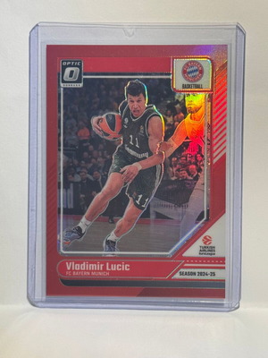 2024-25 Panini Donruss Euroleague Vladimir Lucic #17 Red Optic /99