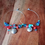 Earrings summer style like new
