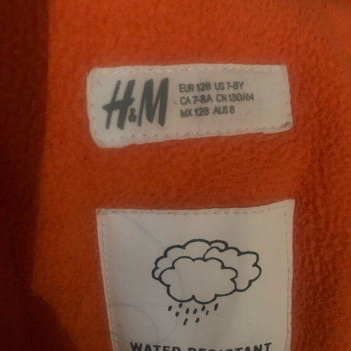 Children's jacket 7-8 years dark blue H&M used, winter with hood