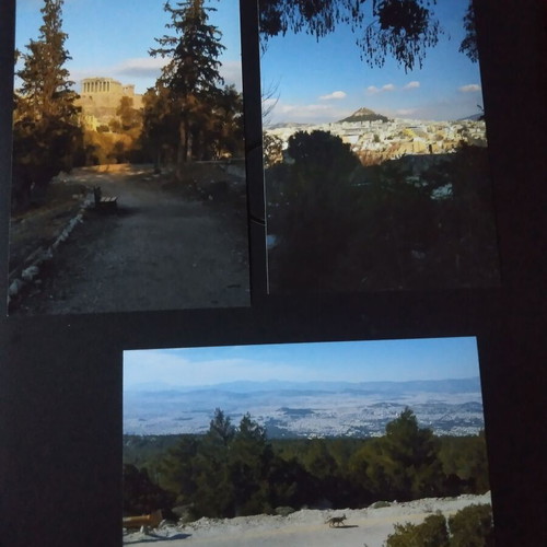 Hiking photos like new, set of 3 with Acropolis, Lycabettus and Hymettus