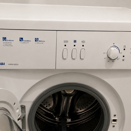 Hyundai HWM1550S washing machine used, 5kg, 12 programs