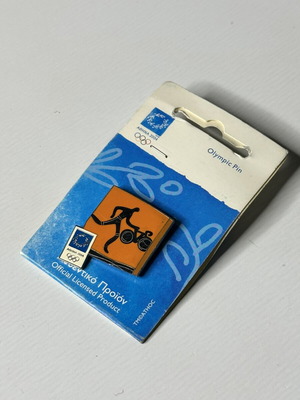 Athens 2004 Olympic Cycling Pin sealed official licensed product