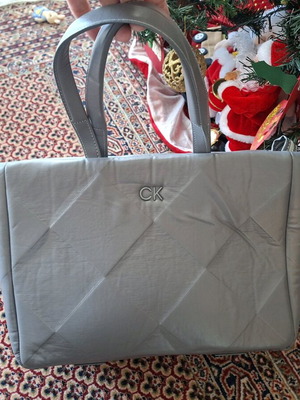 Calvin Klein shoulder bag gray like new