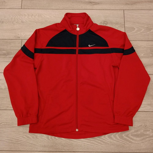 Nike Retro Full Zip Jacket used, unisex, red with blue