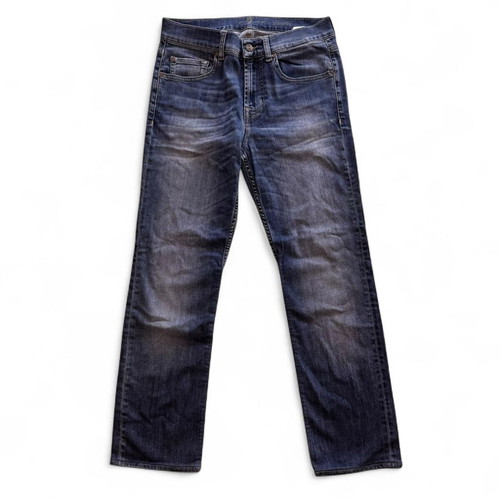 7 for All Mankind Luxe Sport Slimmy Jeans used, mid blue navy, size 30