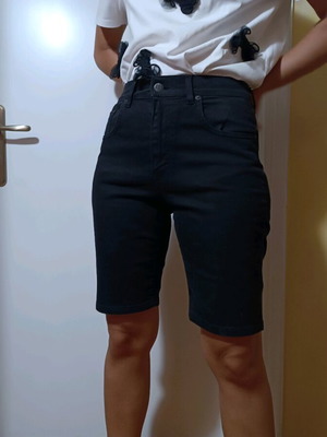 Denim biker бермуди No Thinkin черен нов