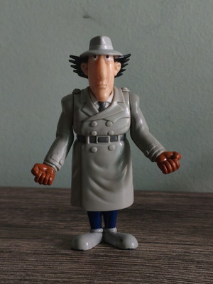 Inspector Gadget figure used, vintage, 10 cm