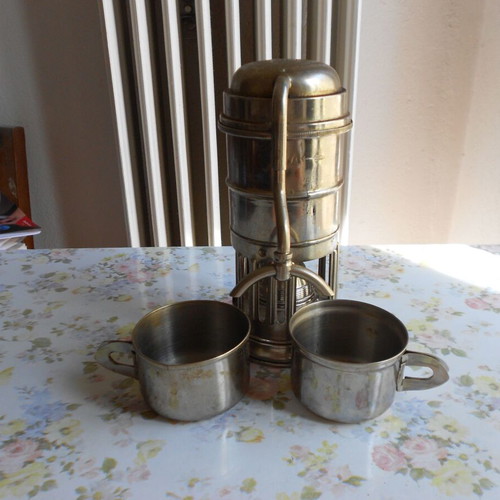 Old Italian coffee maker used