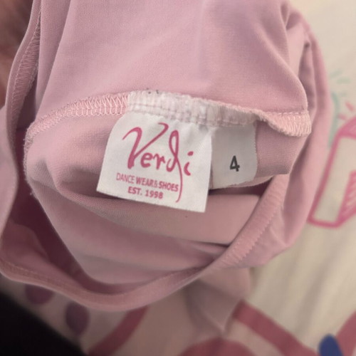 Ballet leotard with skirt used, size 4, pink