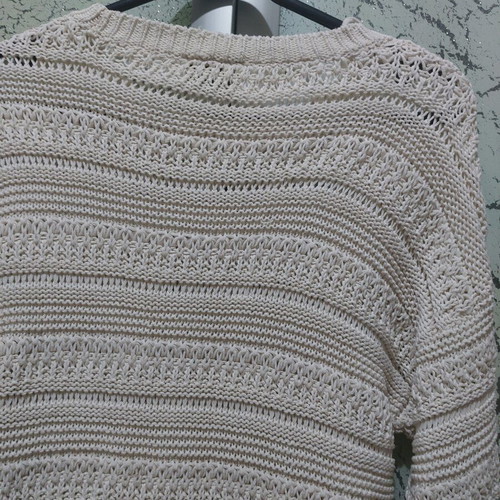 Yessica cream sweater, soft knit