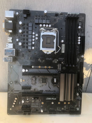ASRock Z390 Pro4 motherboard used, LGA 1151 DDR4