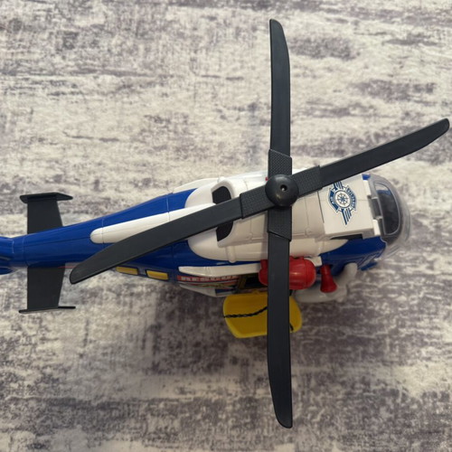 Dickie Toys Rescue Helicopter toy used with rotating rotor and winch