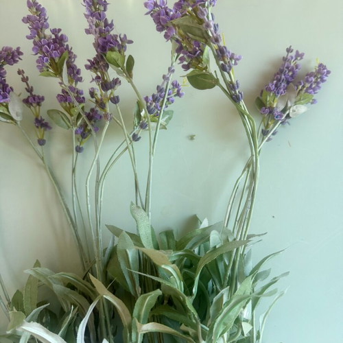 Artificial lavender flowers, set of 2 bunches