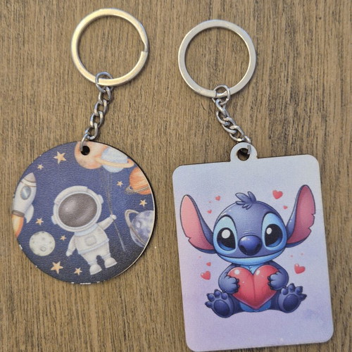 Stitch and Astronaut Keychains new, set of 2