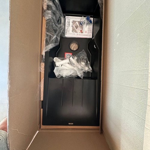 Sanitec Ultra Granite sink like new 116x50cm black