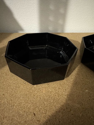 Two black bowls like new