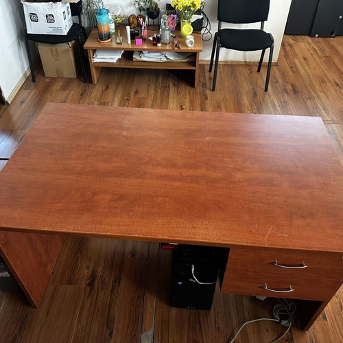 Meeting Table and 3 Desks used, including a large corner desk