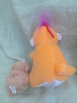 Plush monkey 12cm washed