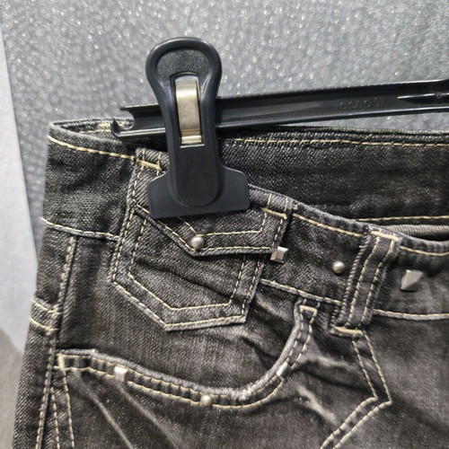 Stefanel Y2K Capri Studded Jeans like new, dark gray