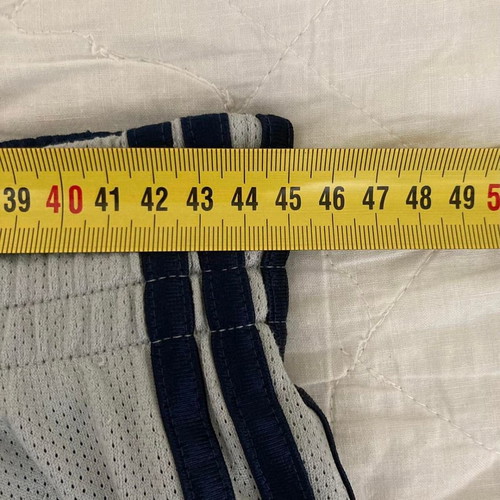 Adidas vintage double face basketball shorts '90s like new, white and blue