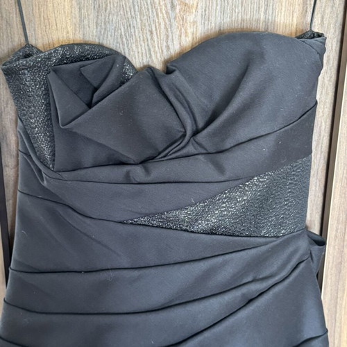 Viktor & Rolf Black Dress 2010 Limited Edition strapless mini dress