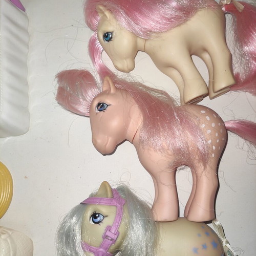 My Little Pony El Greco Snow White, Elsie, Rosalin & accessories used set