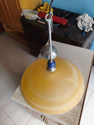 Пендел с едно осветително тяло 42 см като нов