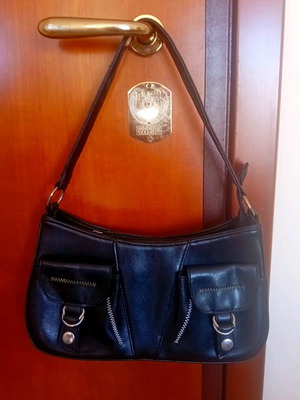 Migato handbag like new, black, faux leather