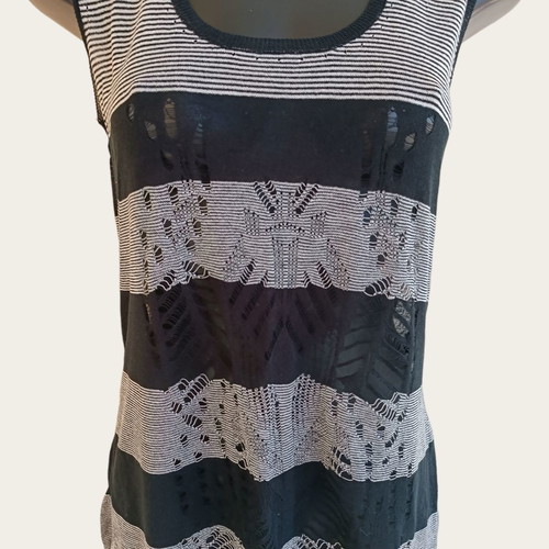 Toi&Moi striped blouse black and grey, size S, used