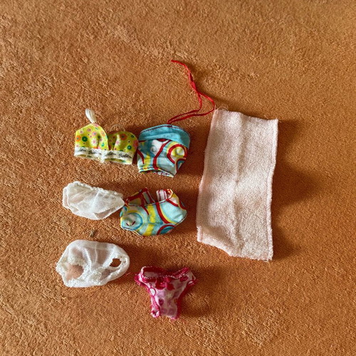 Barbie underwear, towel and swimsuit vintage