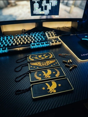 CS2 / CS:GO Collectible Rank Tags 4-piece set new