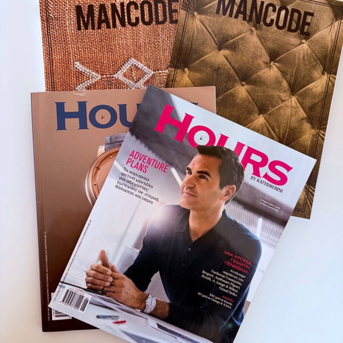 Set of 4 MANCODE & HOURS magazines like new, luxury edition