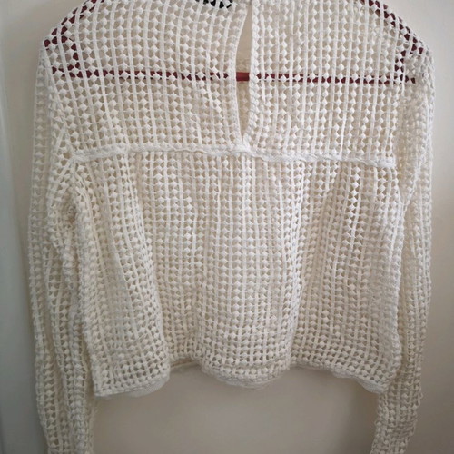 Zara blouse used, white, size XS