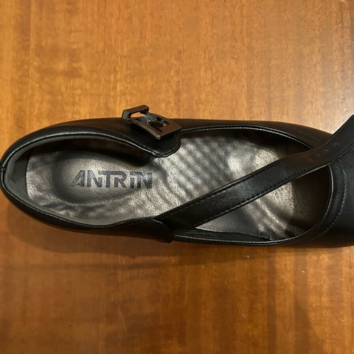 Antrin black dance shoes size 38 like new