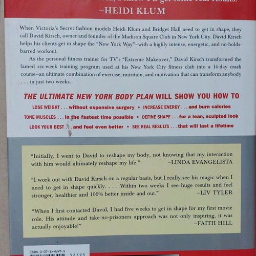 New York Body Plan book like new, English